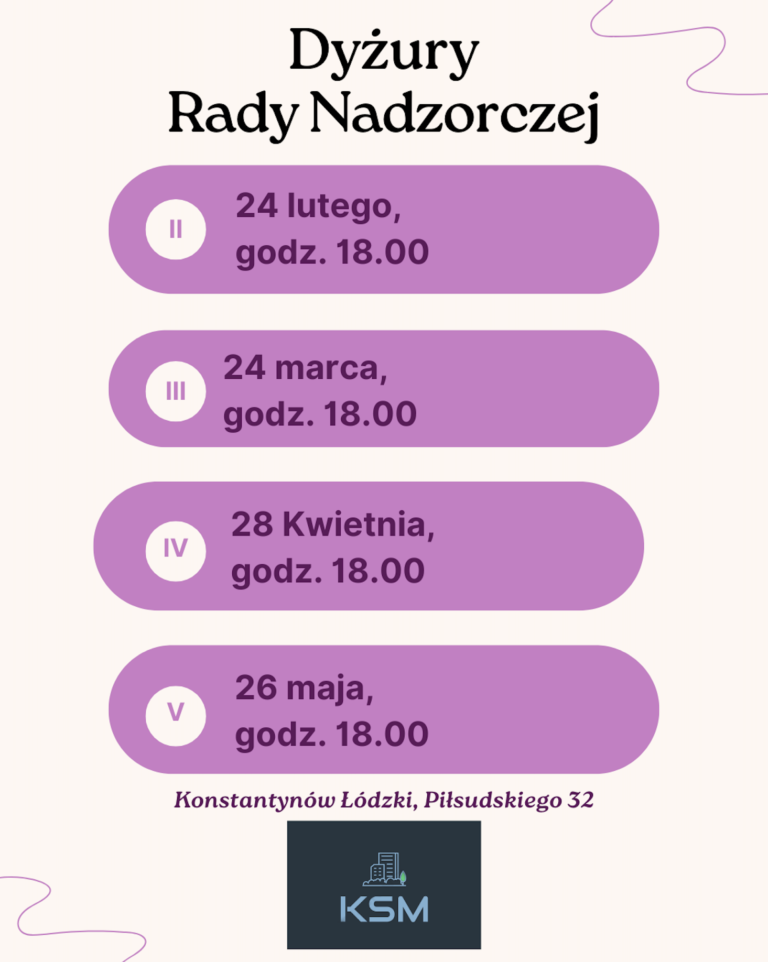 Dyżury Rady nadzorczej